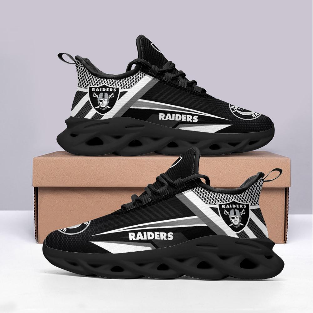Ideafootwear Las Vegas Raiders Max Soul Shoes Sneakers For Men And Women 19