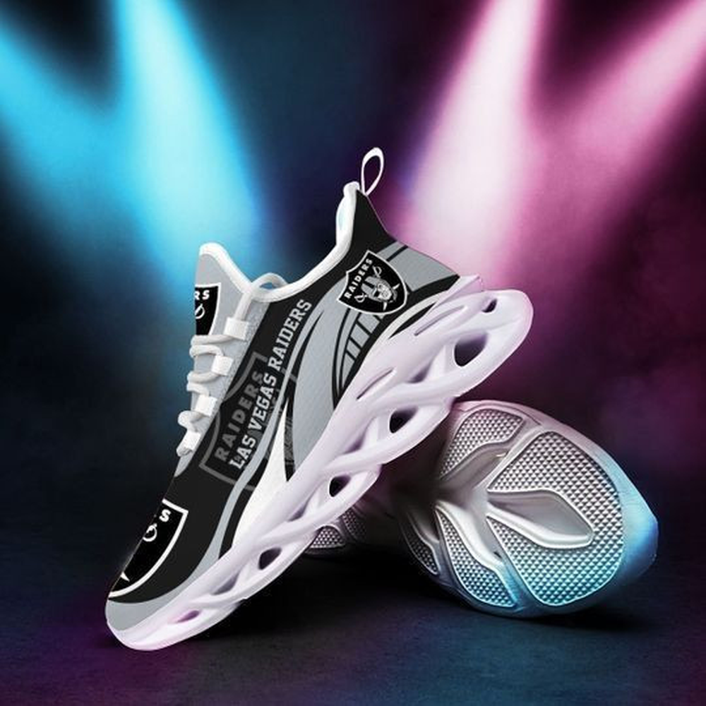 Ideafootwear Las Vegas Raiders Max Soul Shoes Sneakers For Men And Women 107
