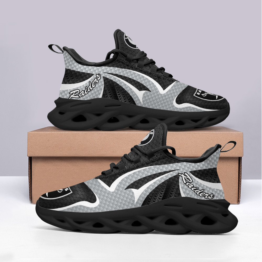 Ideafootwear Las Vegas Raiders Max Soul Shoes Sneakers For Men And Women 31