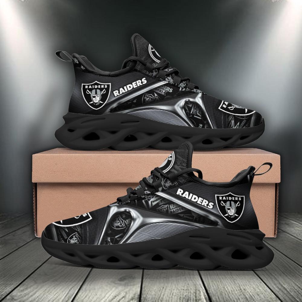 Ideafootwear Las Vegas Raiders Max Soul Shoes Sneakers For Men And Women 23