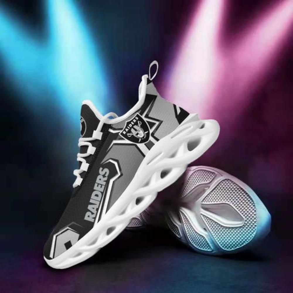 Ideafootwear Las Vegas Raiders Max Soul Shoes Sneakers For Men And Women 8