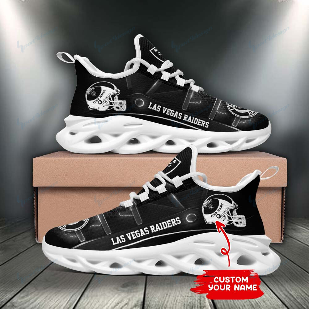 Ideafootwear Las Vegas Raiders Max Soul Shoes Sneakers For Men And Women 68