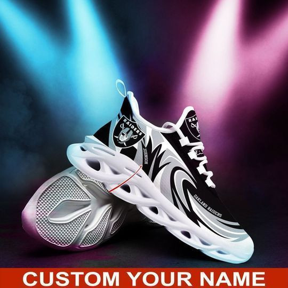 Ideafootwear Las Vegas Raiders Max Soul Shoes Sneakers For Men And Women 83