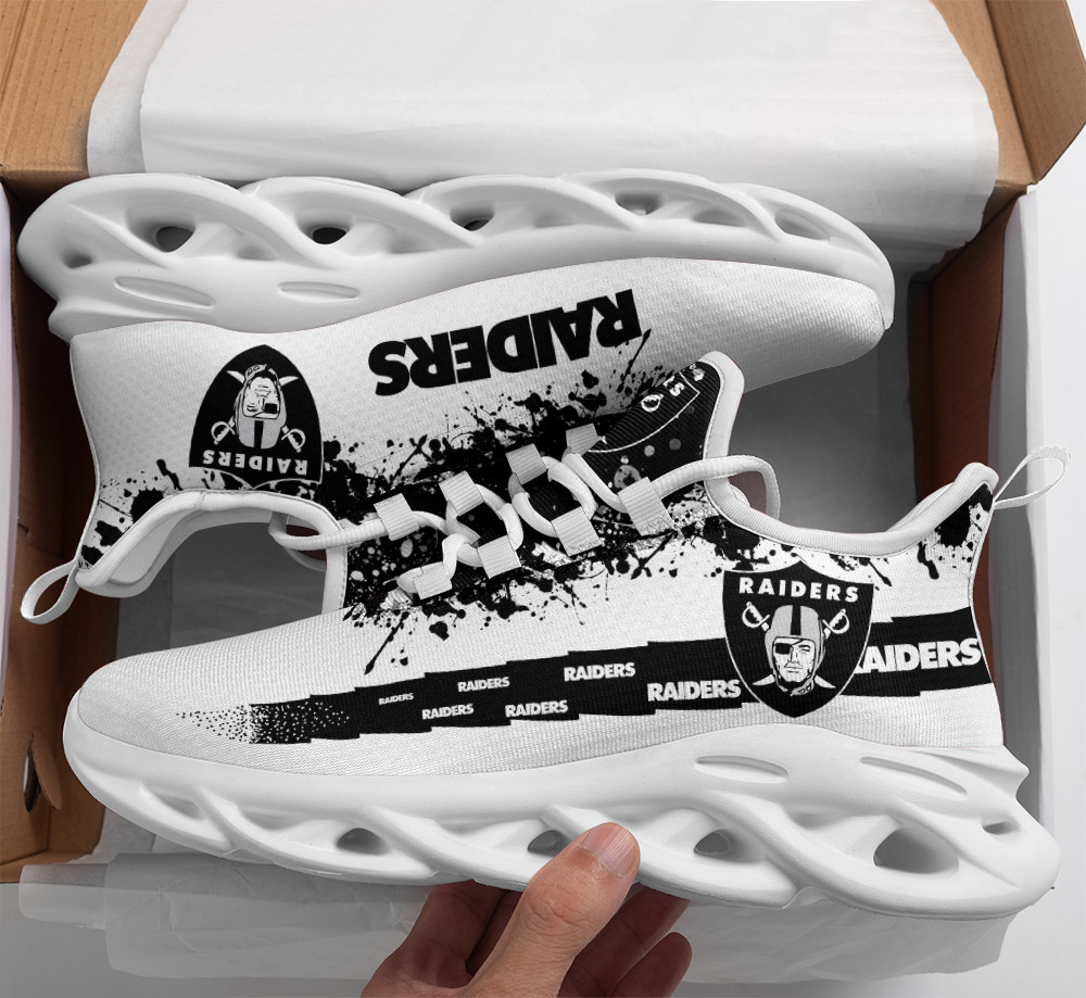 Ideafootwear Las Vegas Raiders Max Soul Shoes Sneakers For Men And Women 122