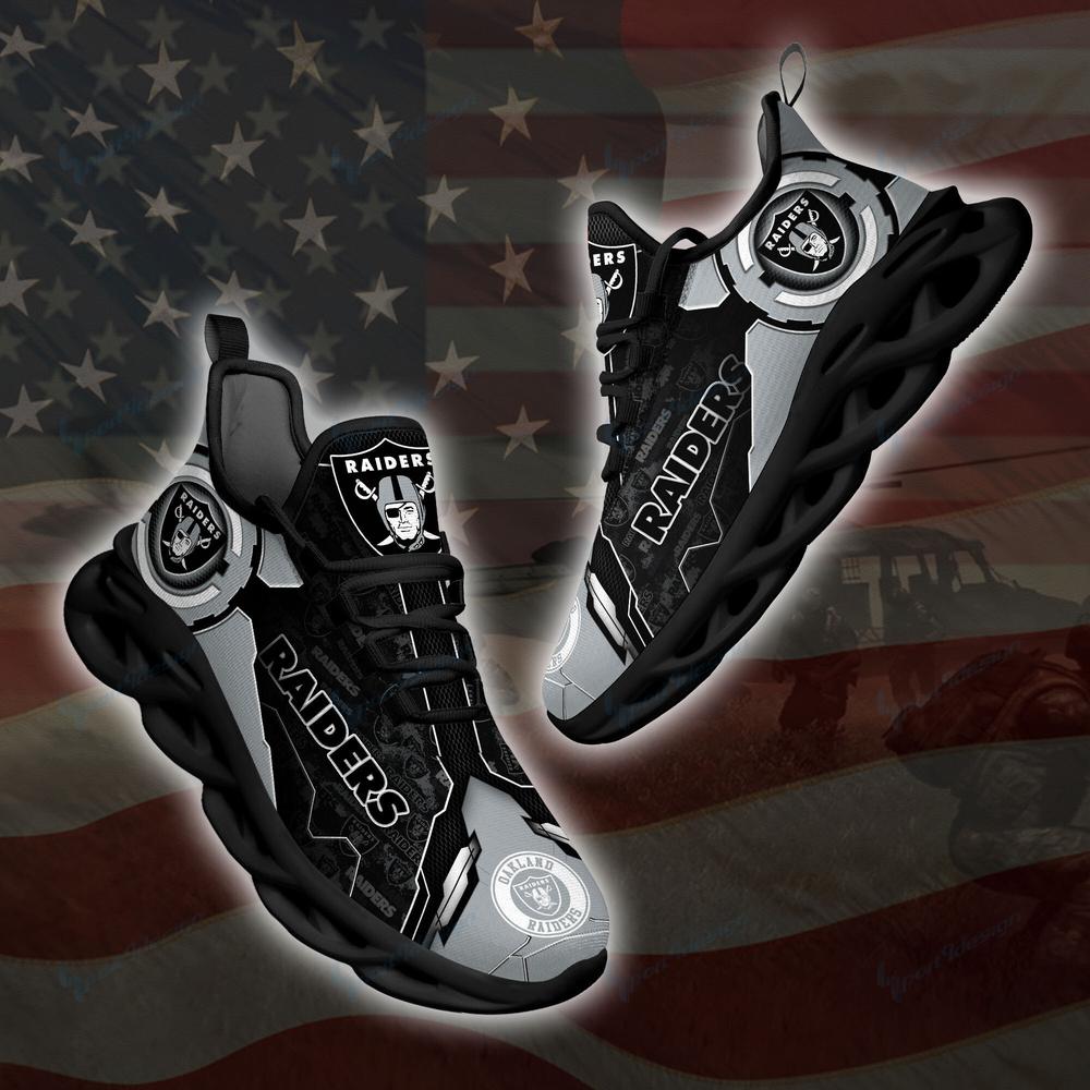 Ideafootwear Las Vegas Raiders Max Soul Shoes Sneakers For Men And Women 52