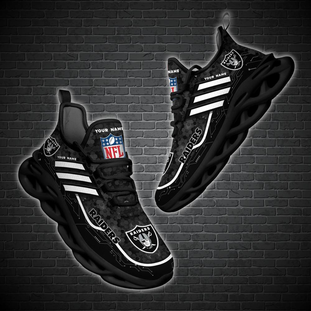 Ideafootwear Las Vegas Raiders Max Soul Shoes Sneakers For Men And Women 103