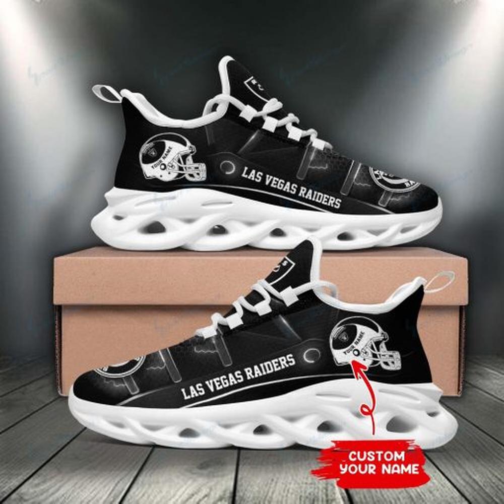 Ideafootwear Las Vegas Raiders Max Soul Shoes Sneakers For Men And Women 68