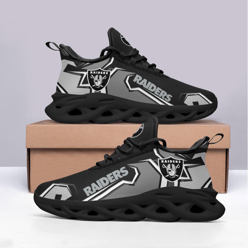Ideafootwear Las Vegas Raiders Max Soul Shoes Sneakers For Men And Women 8