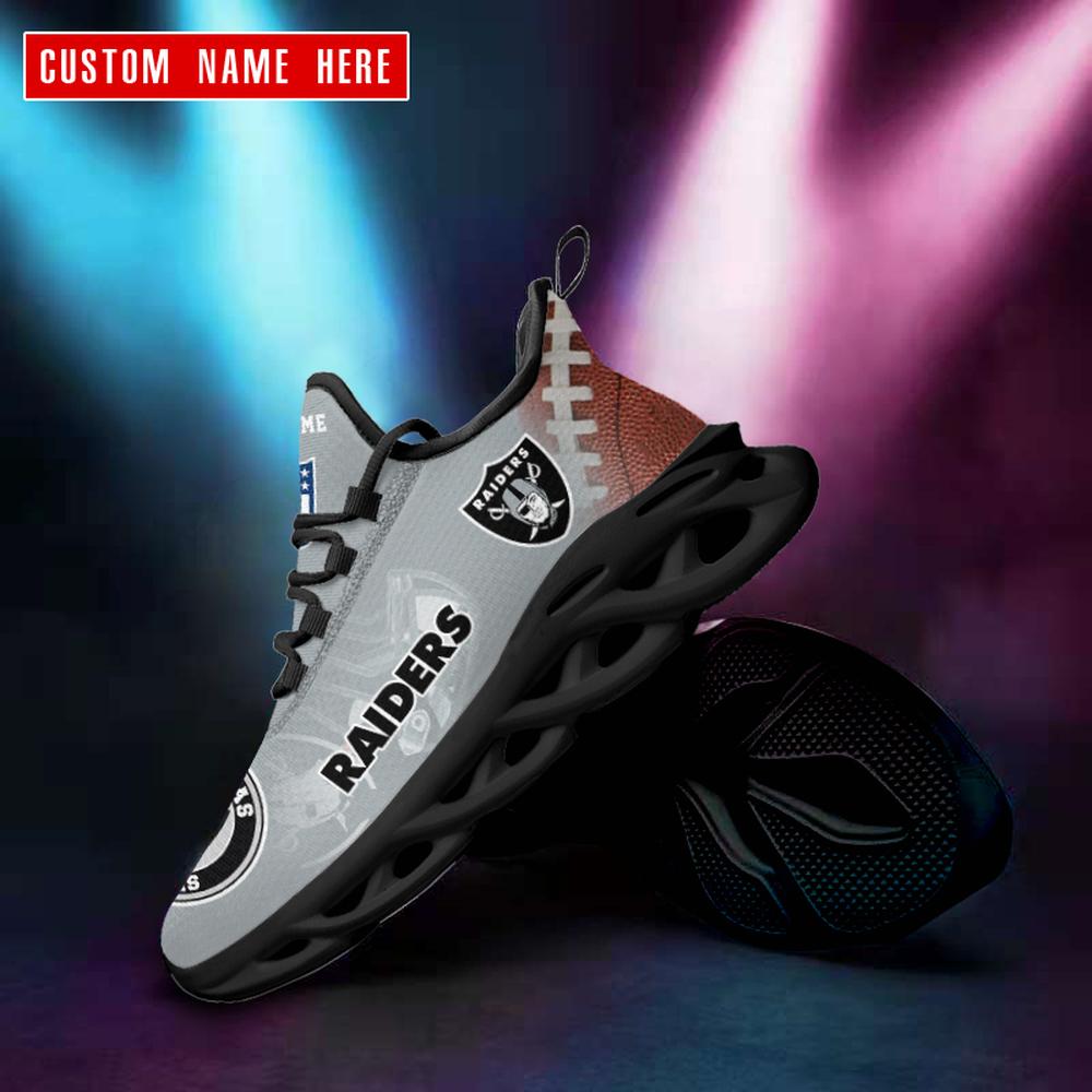 Ideafootwear Las Vegas Raiders Max Soul Shoes Sneakers For Men And Women 82