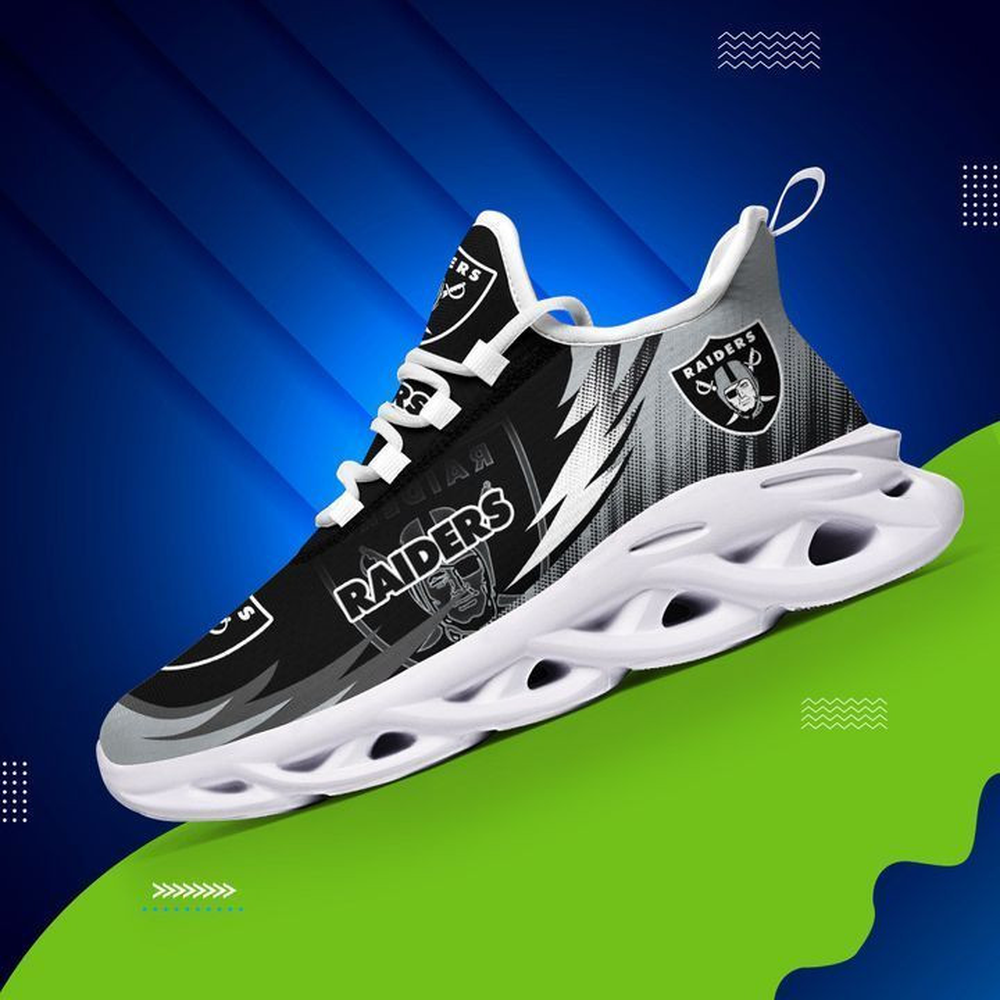 Ideafootwear Las Vegas Raiders Max Soul Shoes Sneakers For Men And Women 114