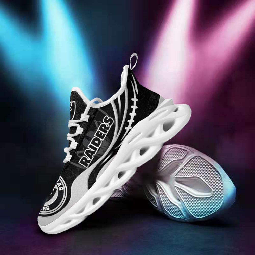 Ideafootwear Las Vegas Raiders Max Soul Shoes Sneakers For Men And Women 40