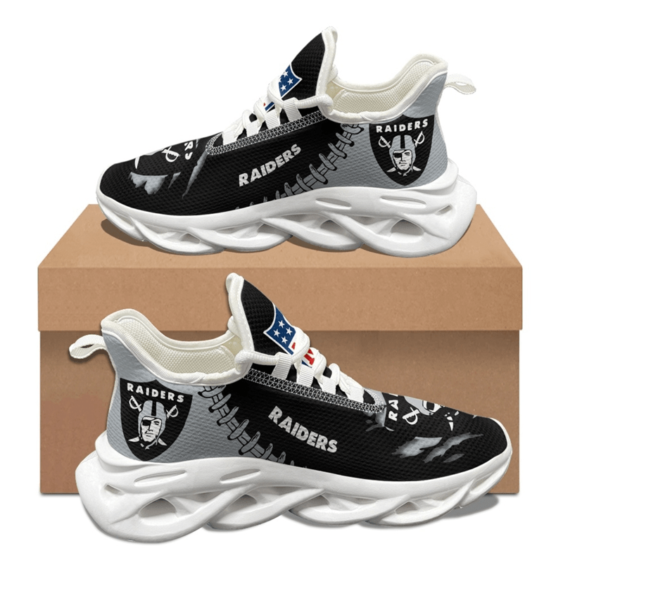 Ideafootwear Las Vegas Raiders Max Soul Shoes Sneakers For Men And Women 61