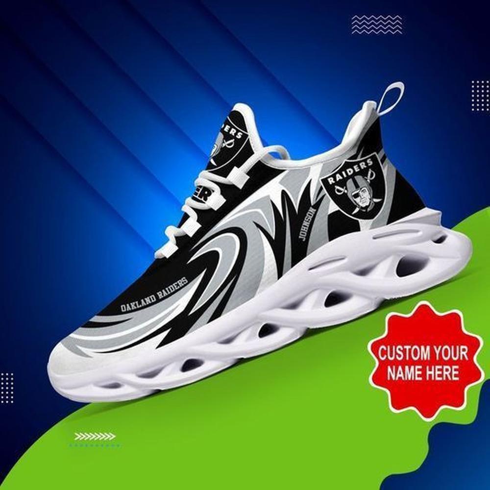 Ideafootwear Las Vegas Raiders Max Soul Shoes Sneakers For Men And Women 83