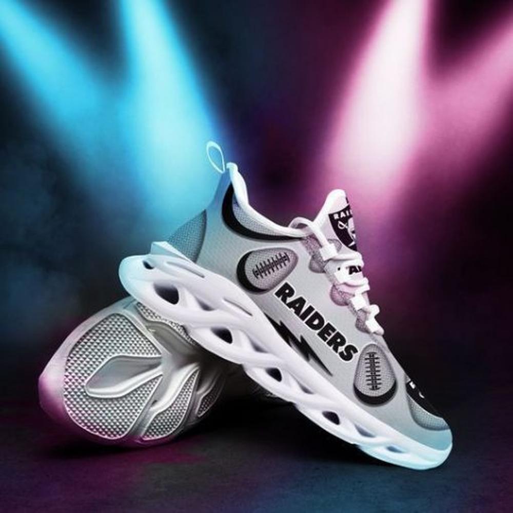 Ideafootwear Las Vegas Raiders Max Soul Shoes Sneakers For Men And Women 106