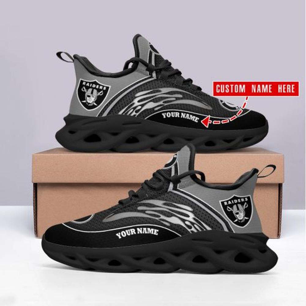Ideafootwear Las Vegas Raiders Max Soul Shoes Sneakers For Men And Women 64