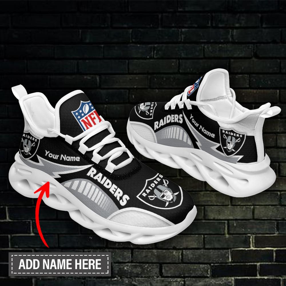 Ideafootwear Las Vegas Raiders Max Soul Shoes Sneakers For Men And Women 73