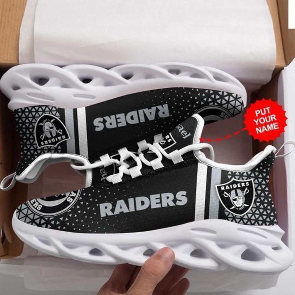 Ideafootwear Las Vegas Raiders Max Soul Shoes Sneakers For Men And Women 86