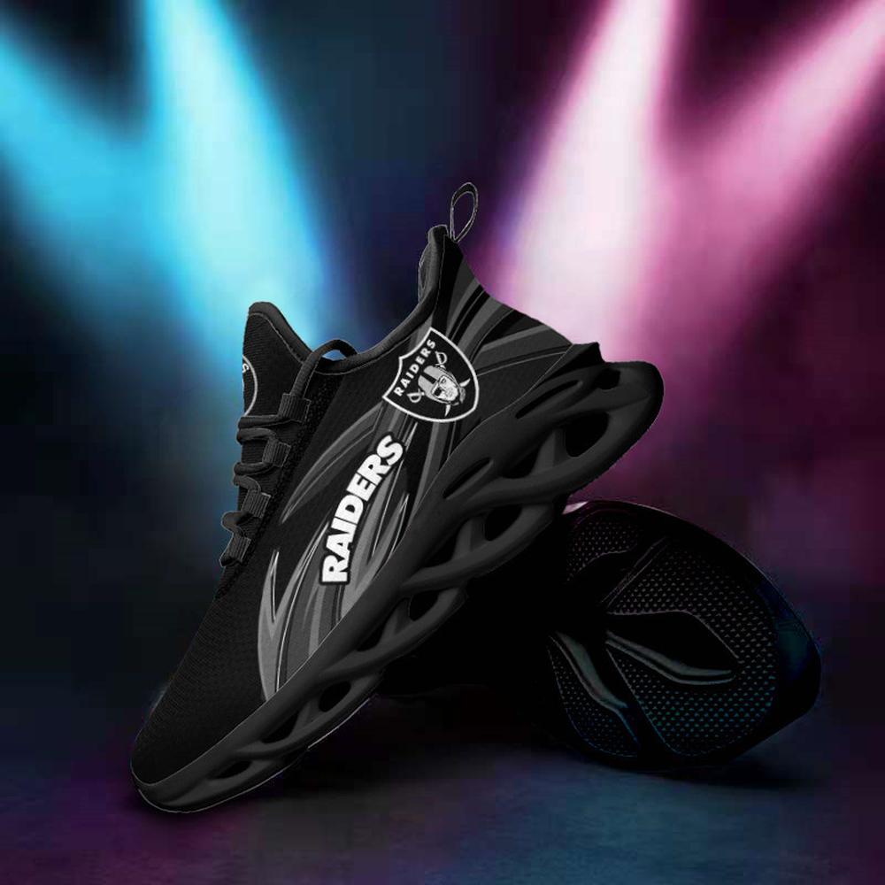 Ideafootwear Las Vegas Raiders Max Soul Shoes Sneakers For Men And Women 4