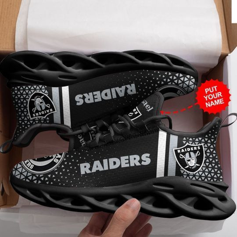 Ideafootwear Las Vegas Raiders Max Soul Shoes Sneakers For Men And Women 86