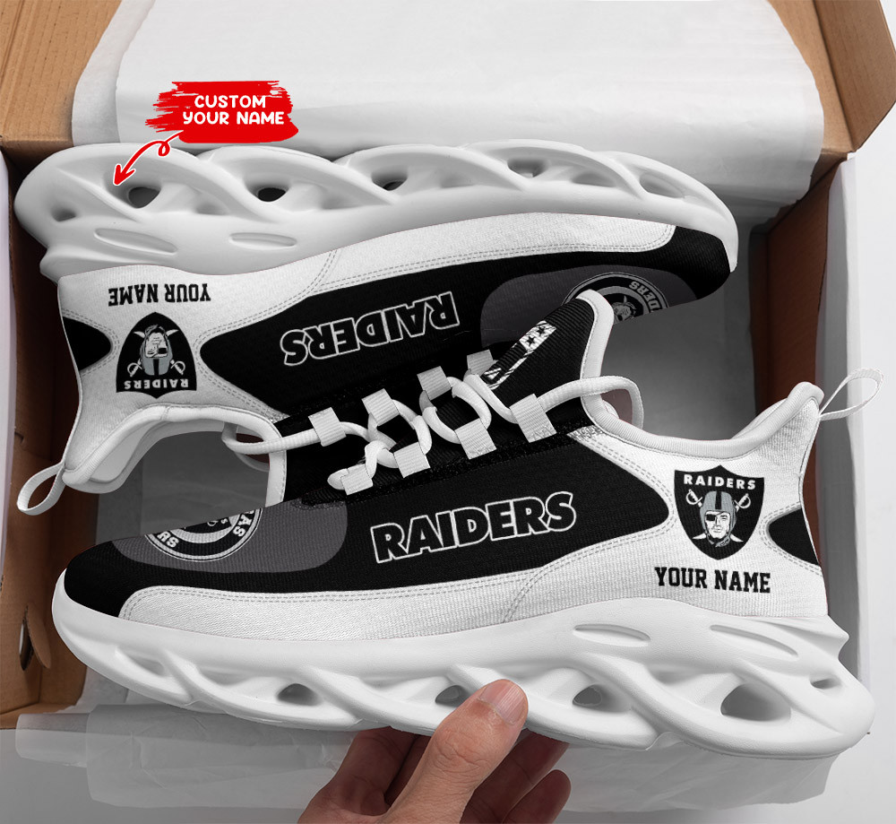 Ideafootwear Las Vegas Raiders Max Soul Shoes Sneakers For Men And Women 85