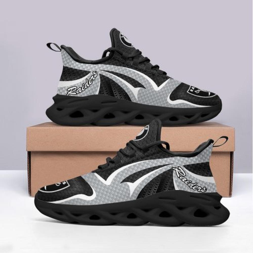 Ideafootwear Las Vegas Raiders Max Soul Shoes Sneakers For Men And Women 31