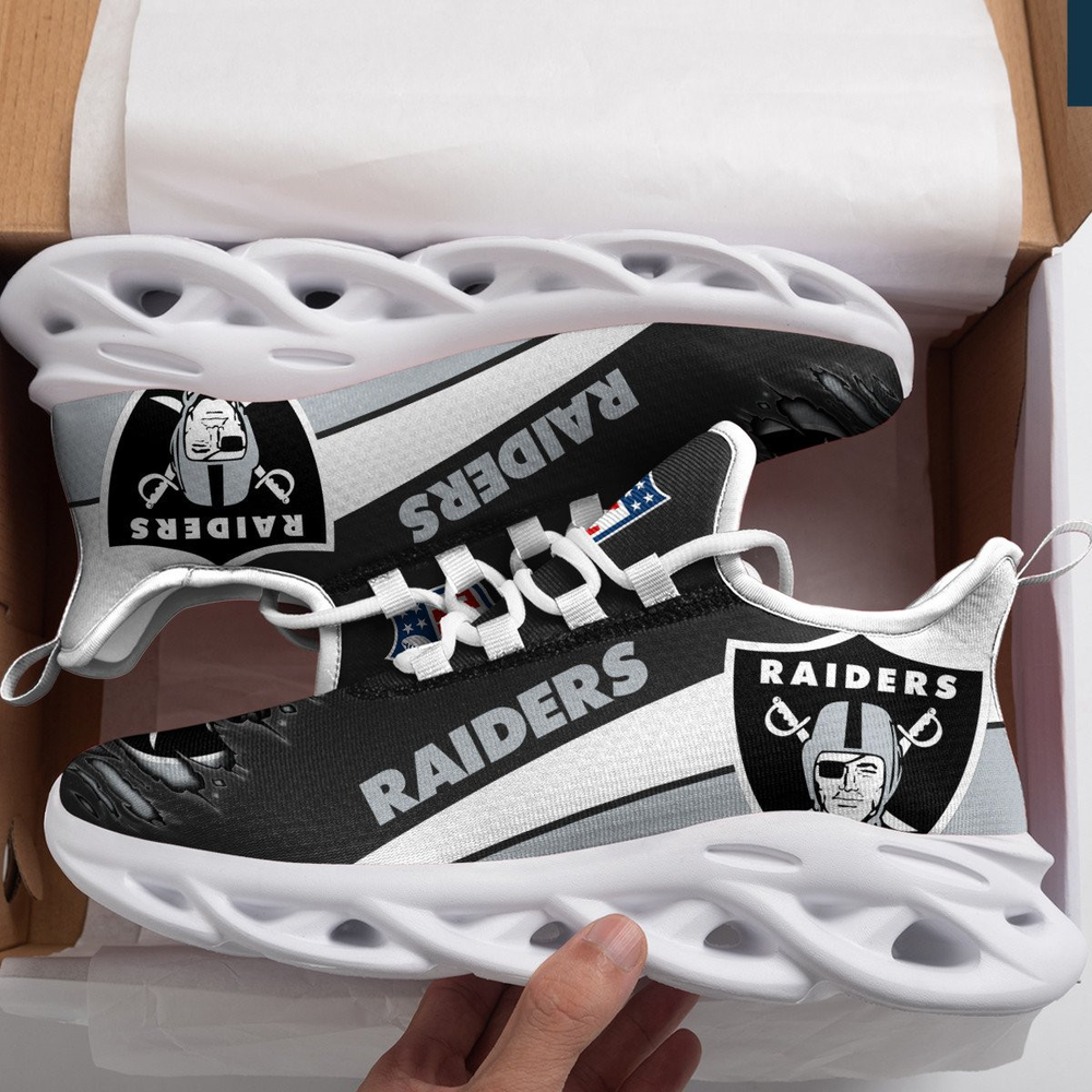 Ideafootwear Las Vegas Raiders Max Soul Shoes Sneakers For Men And Women 17