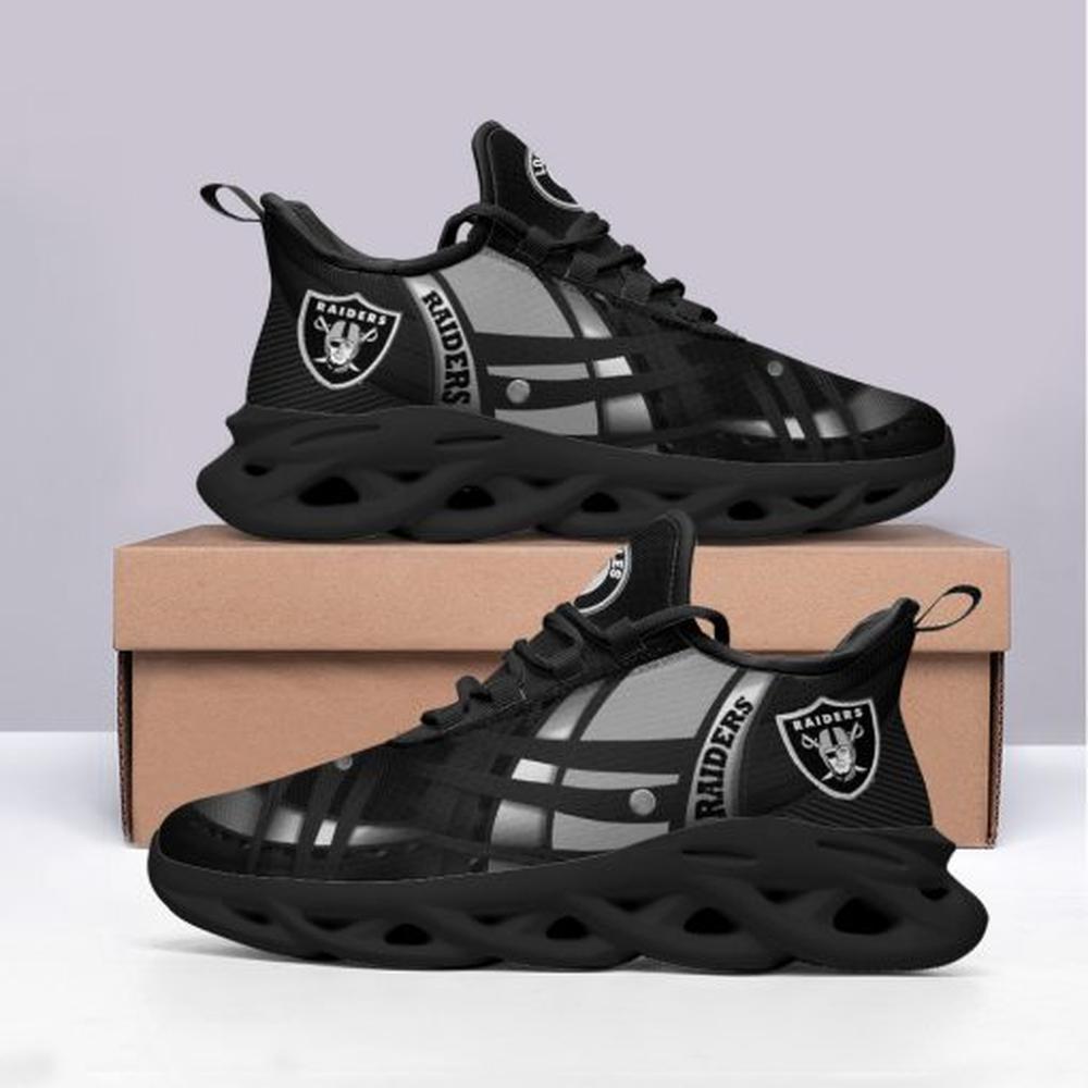 Ideafootwear Las Vegas Raiders Max Soul Shoes Sneakers For Men And Women 111