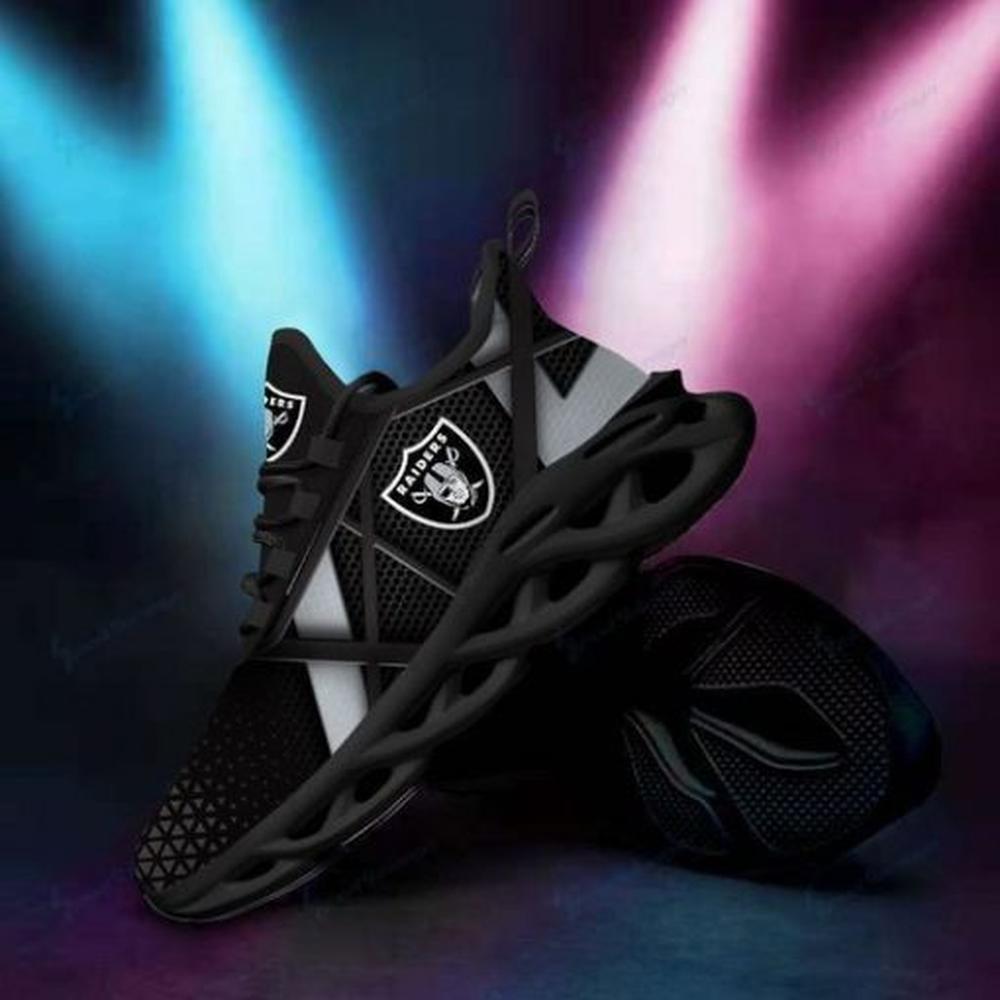 Ideafootwear Las Vegas Raiders Max Soul Shoes Sneakers For Men And Women 7