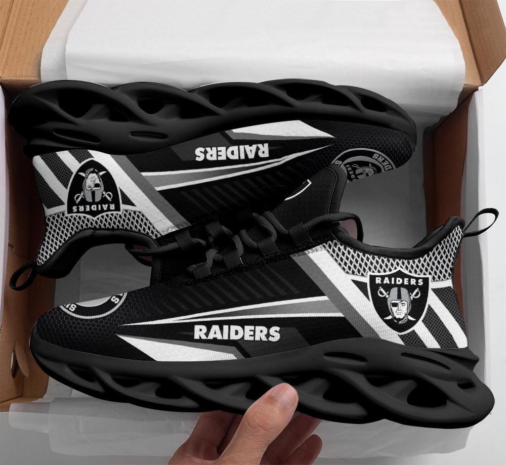 Ideafootwear Las Vegas Raiders Max Soul Shoes Sneakers For Men And Women 19