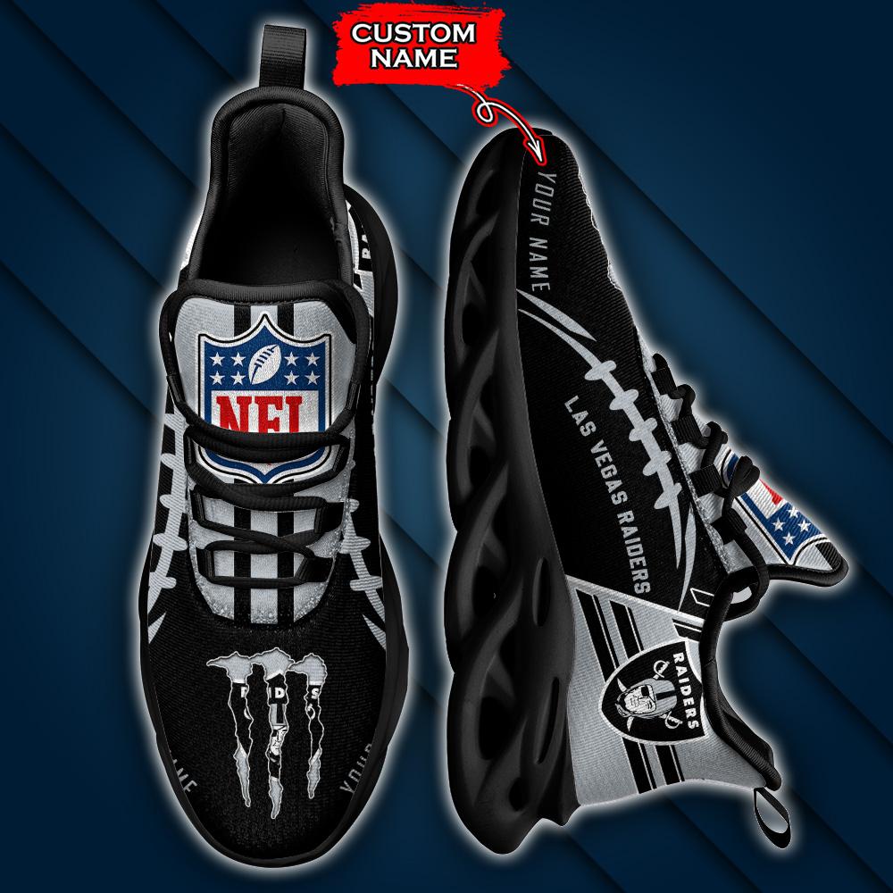 Ideafootwear Las Vegas Raiders Max Soul Shoes Sneakers For Men And Women 77