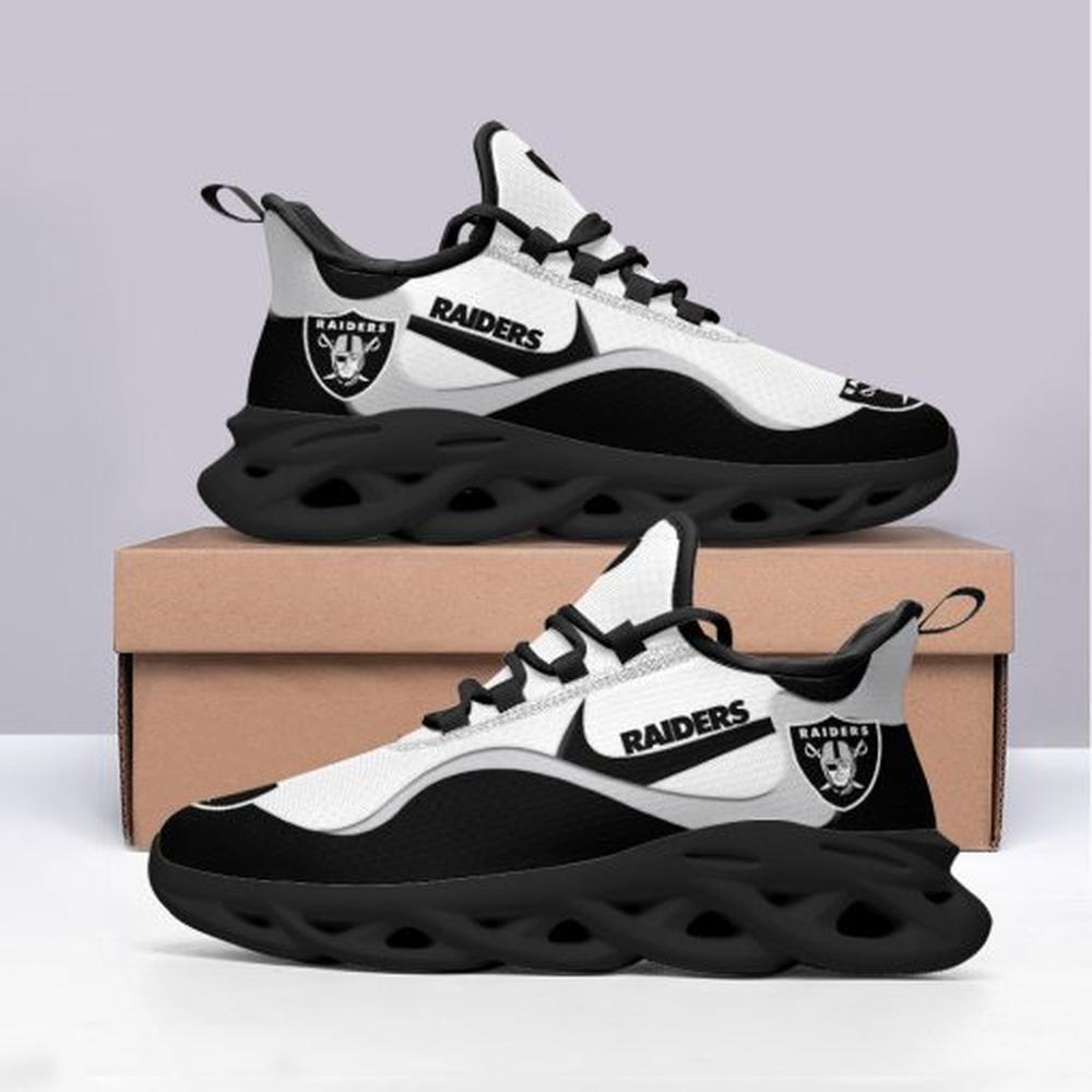 Ideafootwear Las Vegas Raiders Max Soul Shoes Sneakers For Men And Women 16