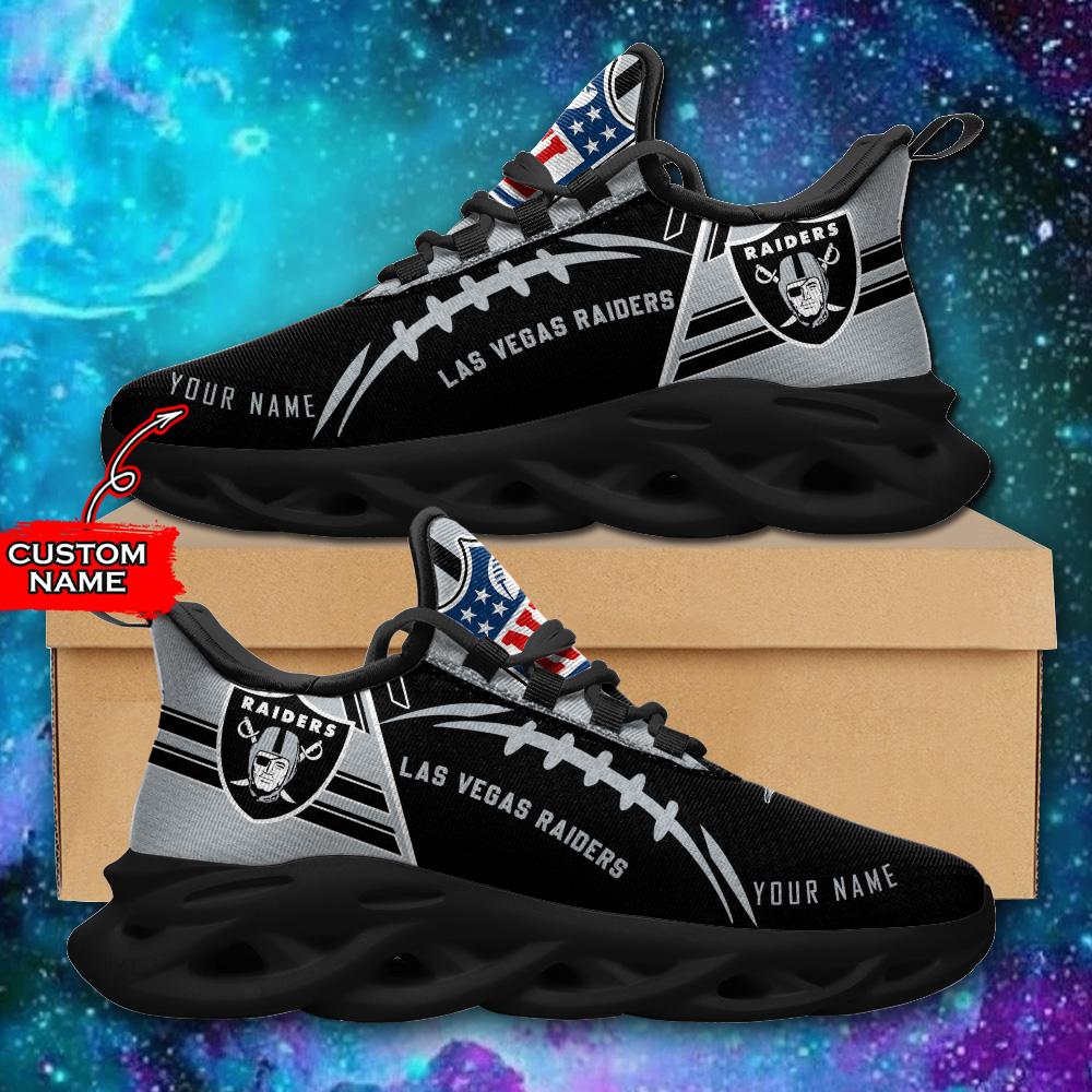 Ideafootwear Las Vegas Raiders Max Soul Shoes Sneakers For Men And Women 77
