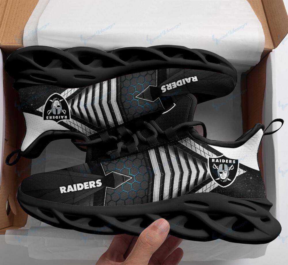 Ideafootwear Las Vegas Raiders Max Soul Shoes Sneakers For Men And Women 24