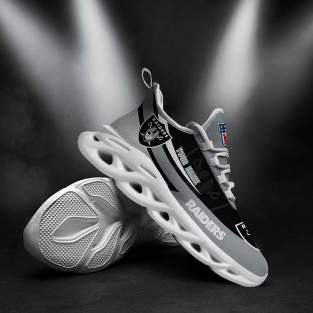 Ideafootwear Las Vegas Raiders Max Soul Shoes Sneakers For Men And Women 80