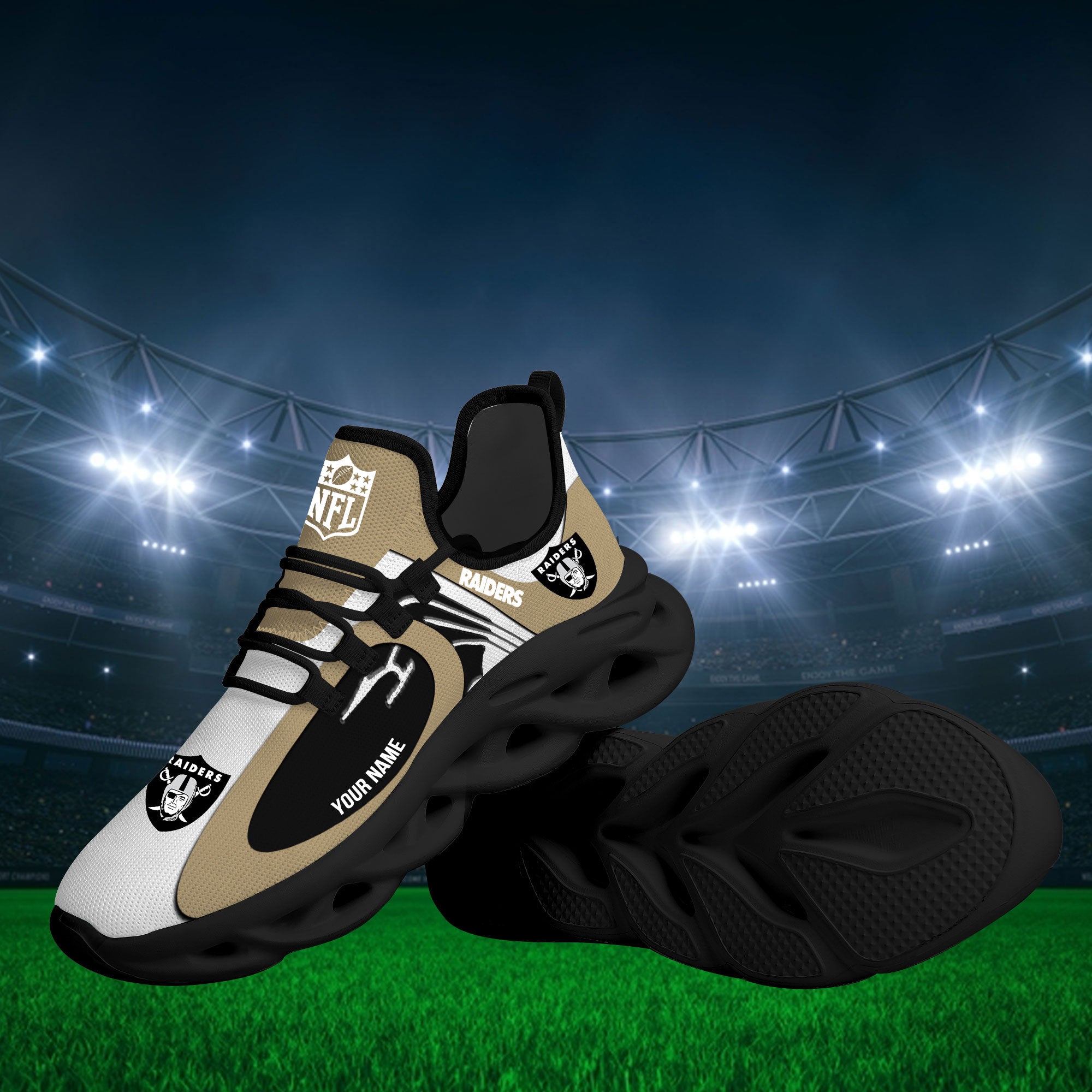 Ideafootwear Las Vegas Raiders Max Soul Shoes Sneakers For Men And Women 94