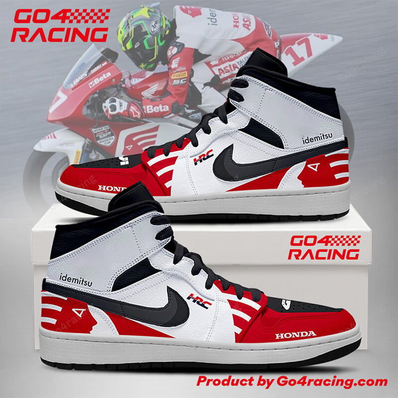 Ideafootwear LCR Honda Idemitsu AJ1 High Sneakers Shoes For Men And Women 2
