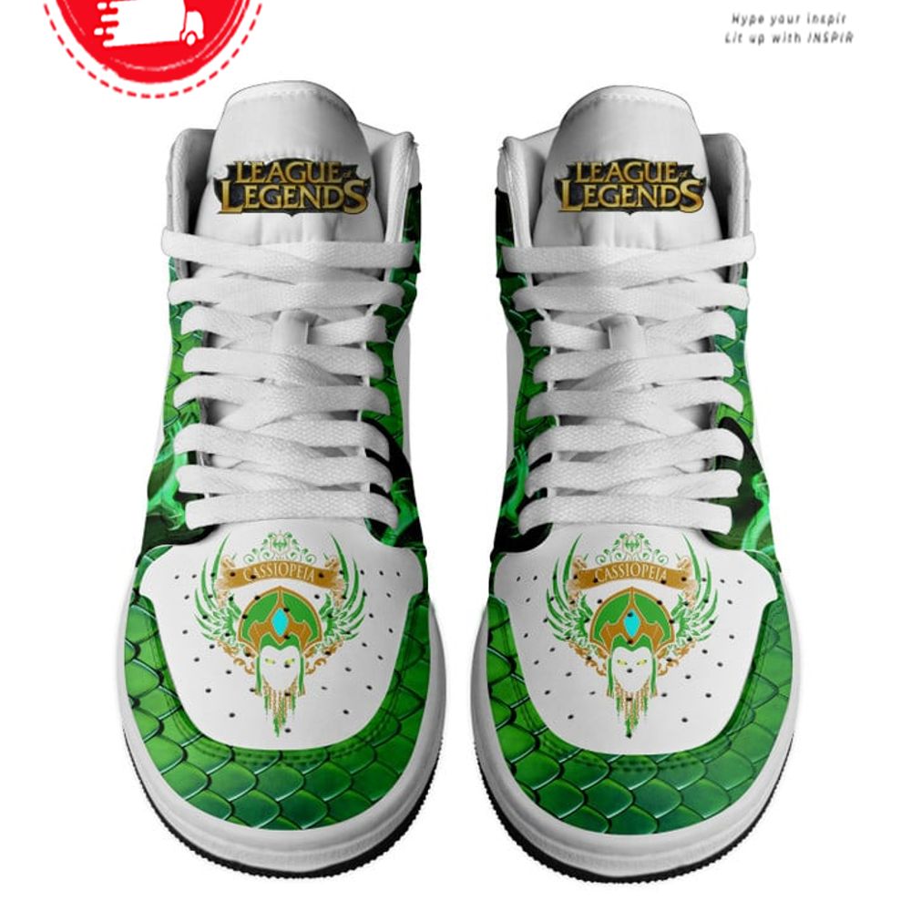 Ideafootwear League of Legends Cassiopeia AJ1 High Sneakers Shoes For Men And Women 1