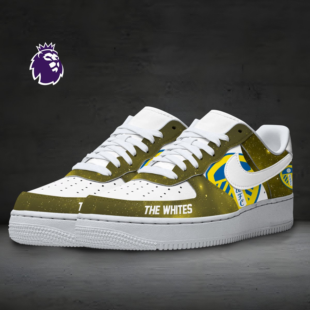 Ideafootwear Leeds United Air Low-Top Sneakers Shoes For Men And Women 2
