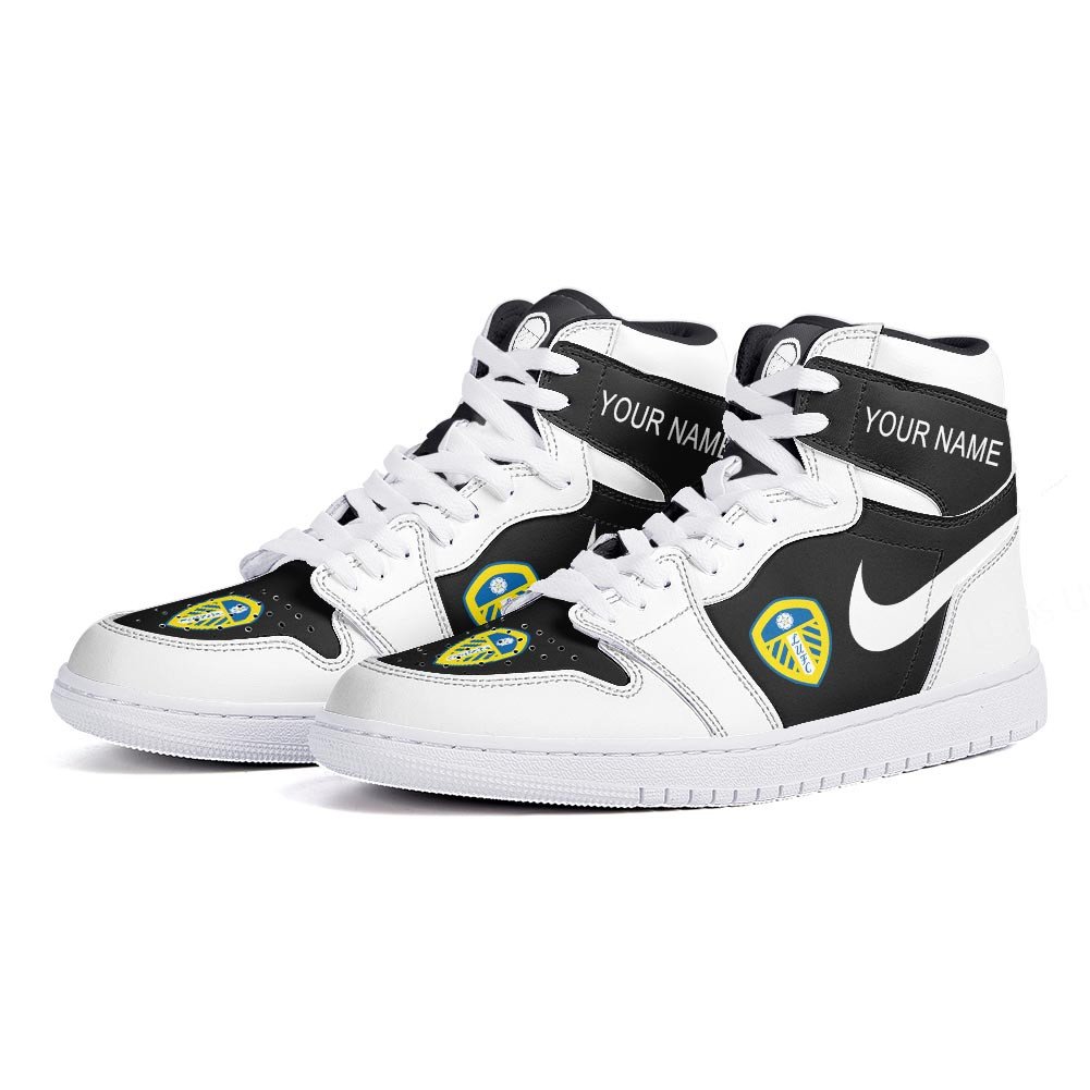 Ideafootwear Leeds United AJ1 High Sneakers Shoes For Men And Women 1