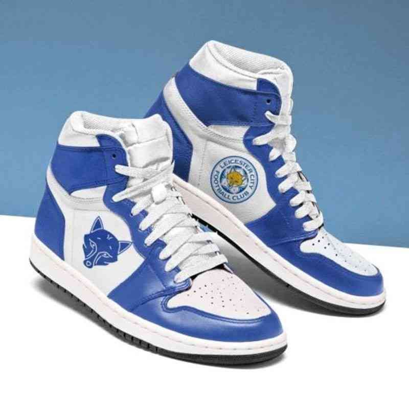 Ideafootwear Leicester City FC EPL AJ1 High Sneakers Shoes For Men And Women 1