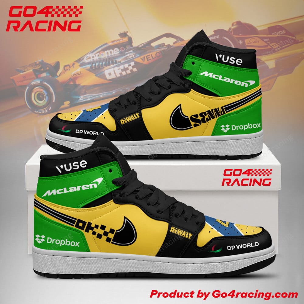 Ideafootwear Lewis Hamlton V6 - Scuderia Ferrari AJ1 High Sneakers Shoes For Men And Women 1
