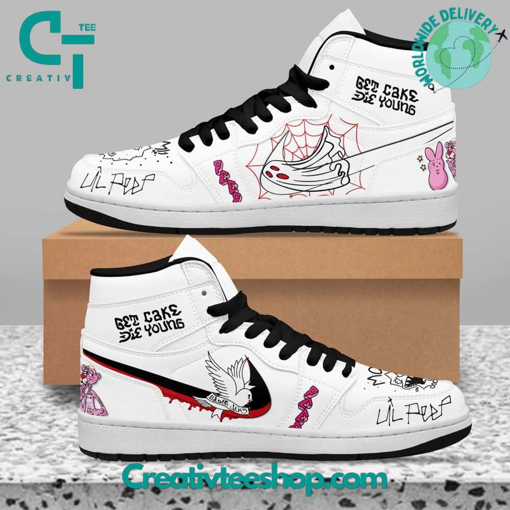 Ideafootwear Lil Peep Get Cake Die Young AJ1 High Sneakers Shoes For Men And Women 1