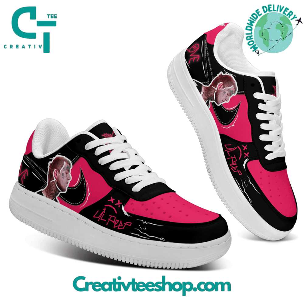 Ideafootwear Lil Peep Love Air Low-Top Sneakers Shoes For Men And Women 1