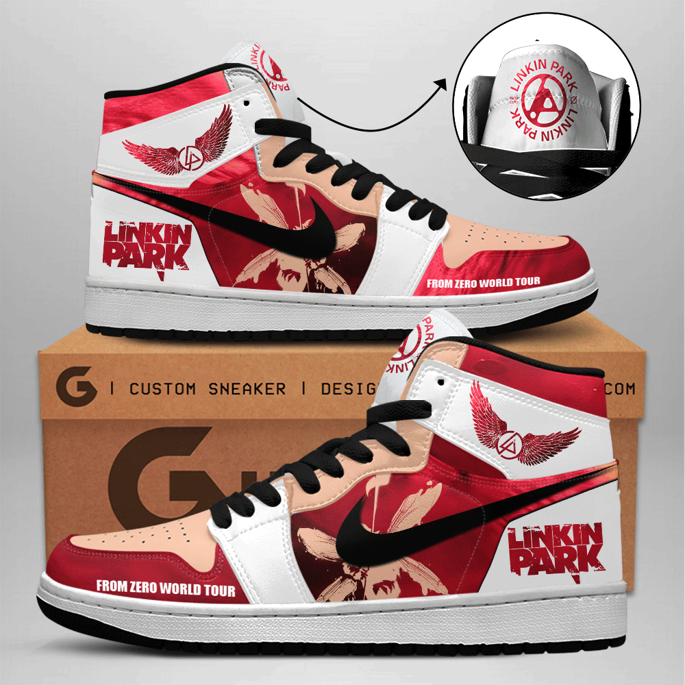 Ideafootwear Linkin Park AJ1 High Sneakers Shoes For Men And Women 1