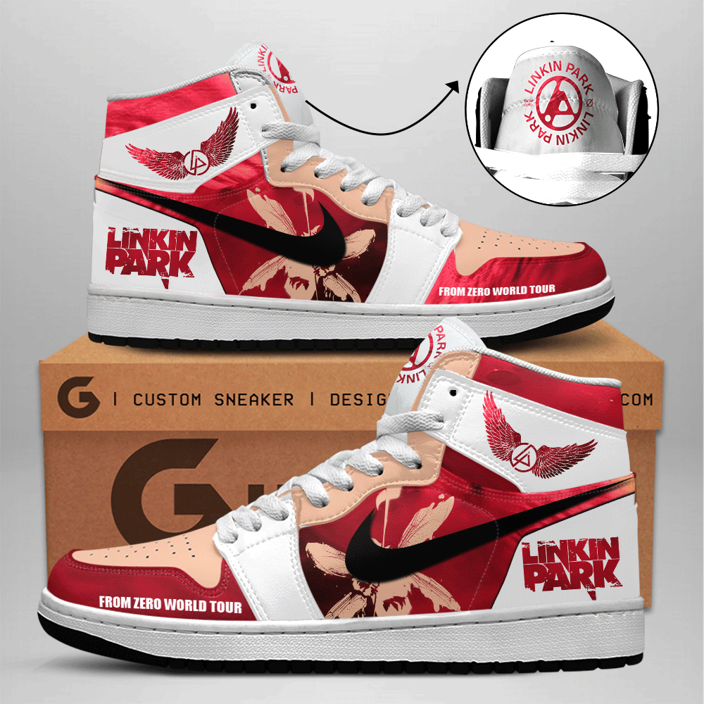 Ideafootwear Linkin Park AJ1 High Sneakers Shoes For Men And Women 1