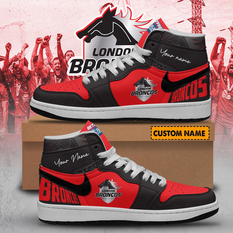 Ideafootwear London Broncos AJ1 High Sneakers Shoes For Men And Women 1