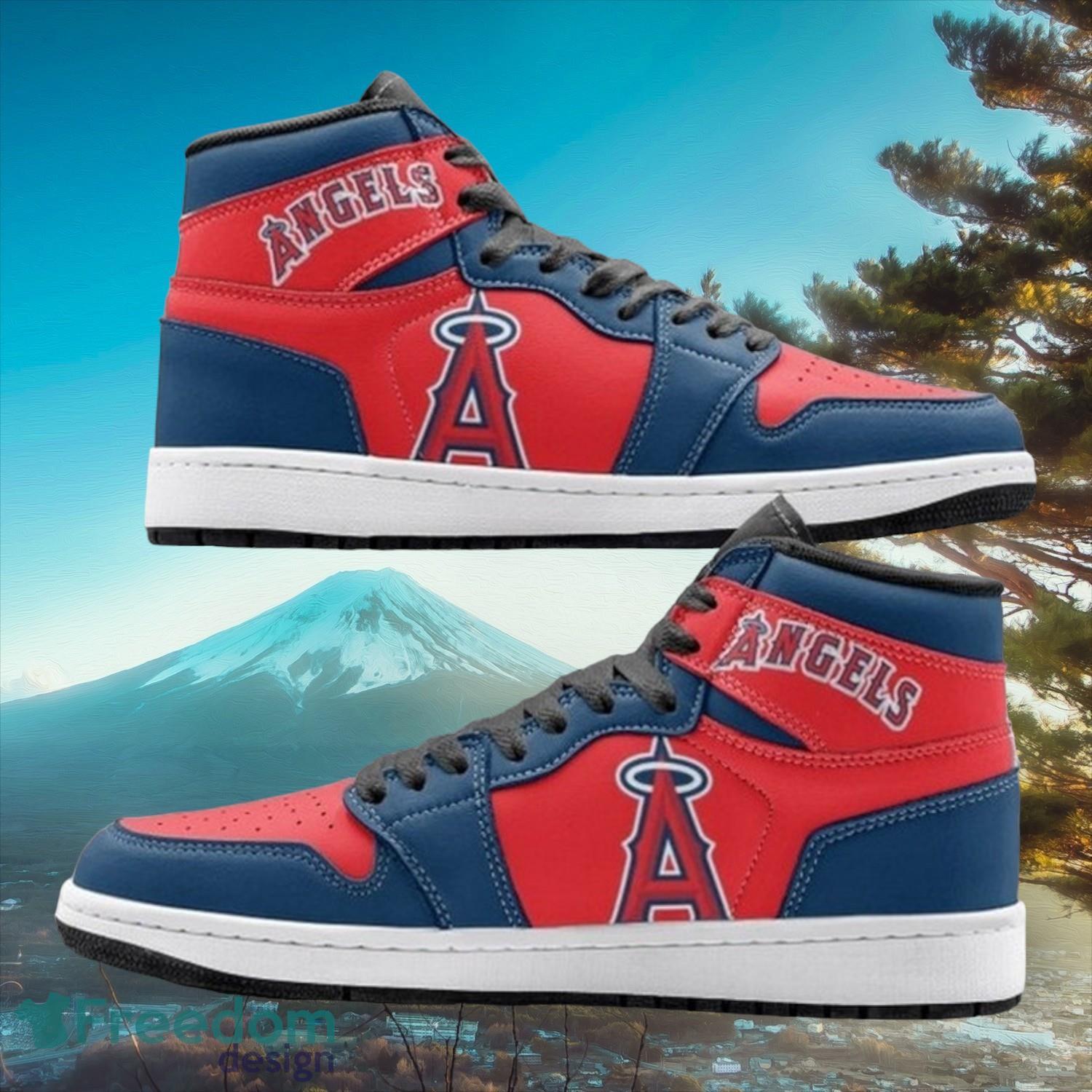 Ideafootwear Los Angeles Angels AJ1 High Sneakers Shoes For Men And Women 7