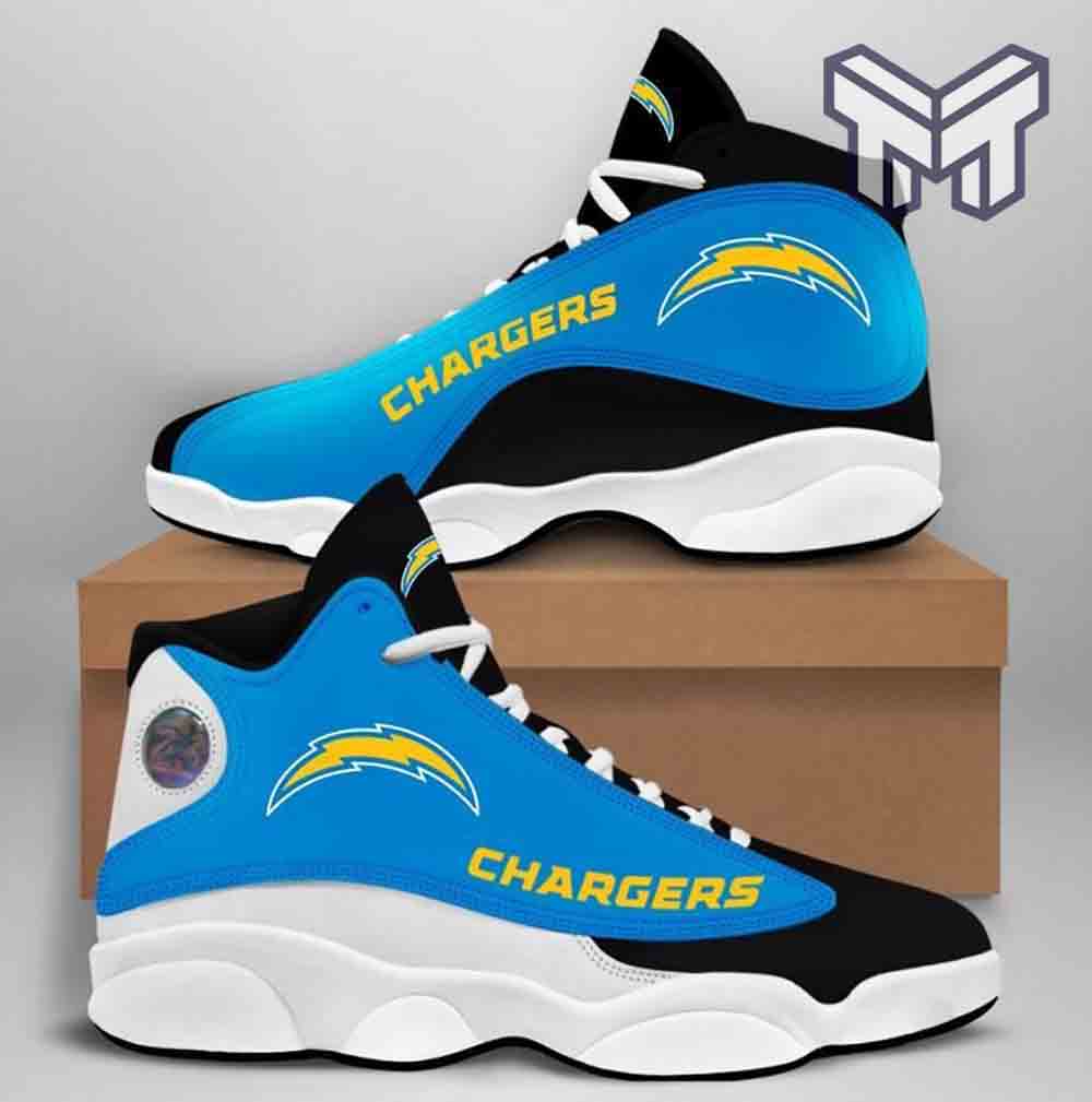 Ideafootwear Los Angeles Chargers AJ13 Sneakers Shoes For Men And Women 9
