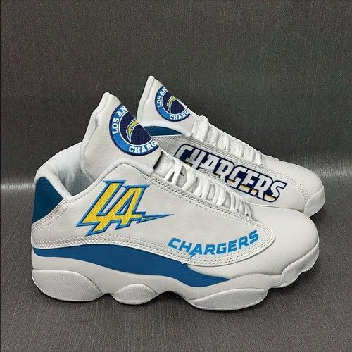 Ideafootwear Los Angeles Chargers AJ13 Sneakers Shoes For Men And Women 13
