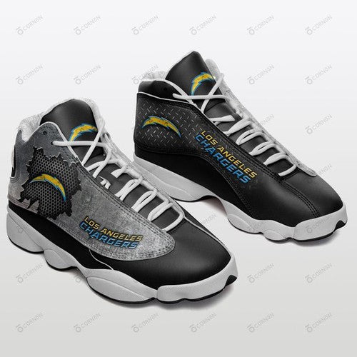 Ideafootwear Los Angeles Chargers AJ13 Sneakers Shoes For Men And Women 10